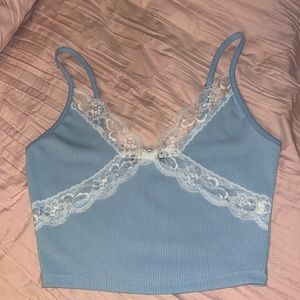 blue shein tank